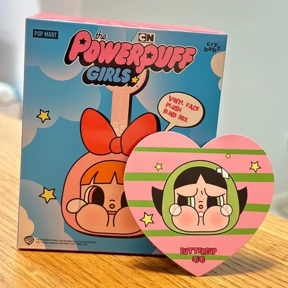 Pop Mart Crybaby Powerpuff Girls Vinyl Plush Keychains - Picture 2 of 3